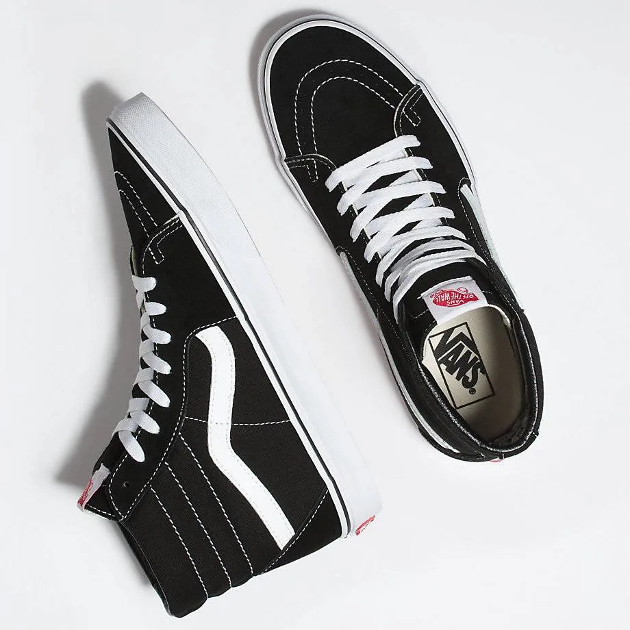 VANS SK8-HI BLACK / BLACK / WHITE