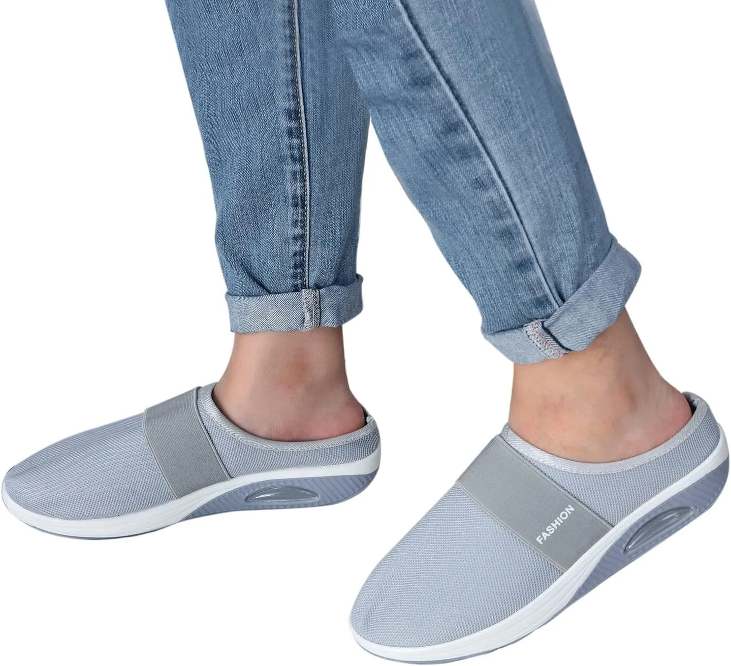 Women's Fashion Sneaker Mesh Slip On Black Non Slip Shoes for Women Comfortable White Running Shoes Men Suede Loafers Women Fashion Sneakers for Women