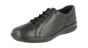 Womens (Phoebe) 2E Wide Fit By Db Shoes in Black Leather
